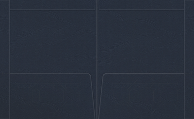 Deep Blue Cordwain 90lb 9 1/2 x 11 3/4 Two Pocket Folders with 4 1/2 Inch Pockets and 1 Inch Reinforced Top and Edges