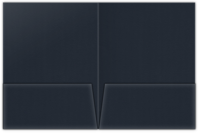 Deep Blue Hopsack 90lb 9 x 12 Two Pocket Folders with 4 Inch Pockets