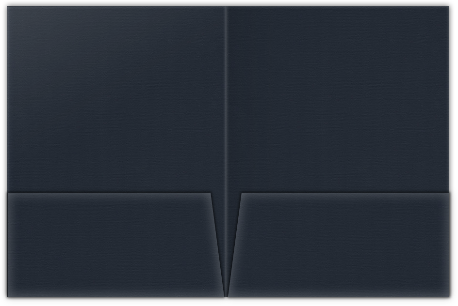Deep Blue Hopsack 90lb 9 x 12 Two Pocket Folders with 4 Inch Pockets