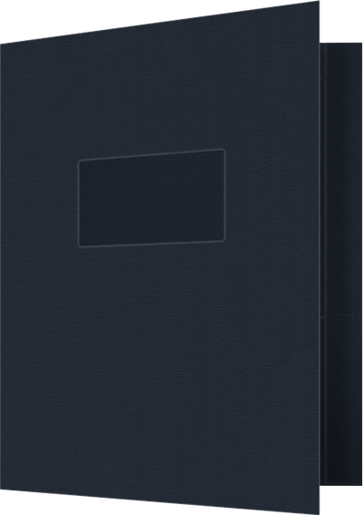 Deep Blue Hopsack 90lb 9 1/2 x 11 3/4 Two Pocket Folders with 4 1/2 Inch Pockets and 1 Inch Reinforced Top and Edges