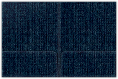 Navy Linen 100lb 9 x 12 Two Pocket Folders with 4 Inch Round Corner Pockets and 1/4 Inch Expansion with Double Score Spine