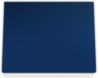 Navy Semi-Gloss 14pt C1S 9 1/2 x 12 Landscape or Portrait Certificate Holders with Rounded Corner Slits