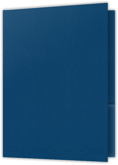 Royal Blue Felt 80lb 9 x 12 Two Pocket Folders with 4 Inch Pockets