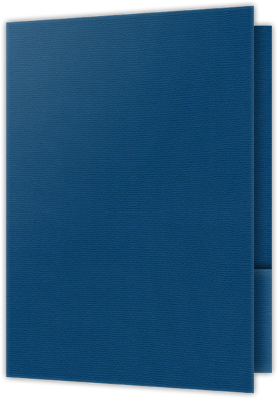 Royal Blue Felt 80lb 9 1/2 x 14 1/2 Two Pocket Legal Folders with 4 1/2 Inch Pockets