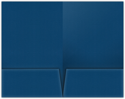 Royal Blue Felt 80lb 9 1/2 x 14 1/2 Two Pocket Legal Folders with 4 1/2 Inch Pockets
