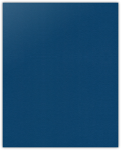 Royal Blue Felt 80lb 9 x 12 Two Pocket Folders with 4 1/4 Inch Deep Box Pockets and 1/4 Inch Expansion with Double Score Spine