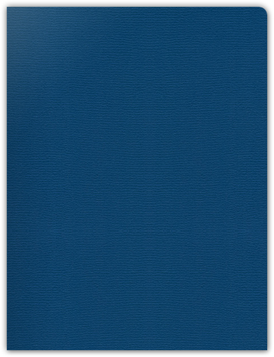 Royal Blue Felt 80lb 9 x 12 Two Pocket Round Corner Folders with 4 1/4 Inch Pocket