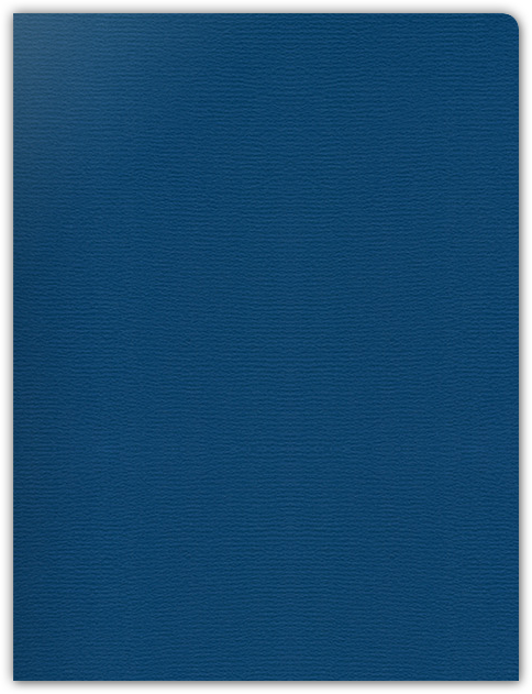 Royal Blue Felt 80lb 9 x 12 Two Pocket Round Corner Folders with 4 1/4 Inch Pocket