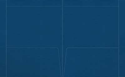 Royal Blue Felt 80lb 9 1/2 x 11 3/4 Two Pocket Folders with 4 1/2 Inch Pockets and 1 Inch Reinforced Top and Edges