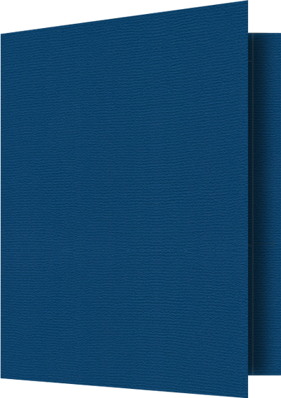 Royal Blue Felt 80lb 9 1/2 x 11 3/4 Two Pocket Folders with 4 1/2 Inch Pockets and 1 Inch Reinforced Top and Edges