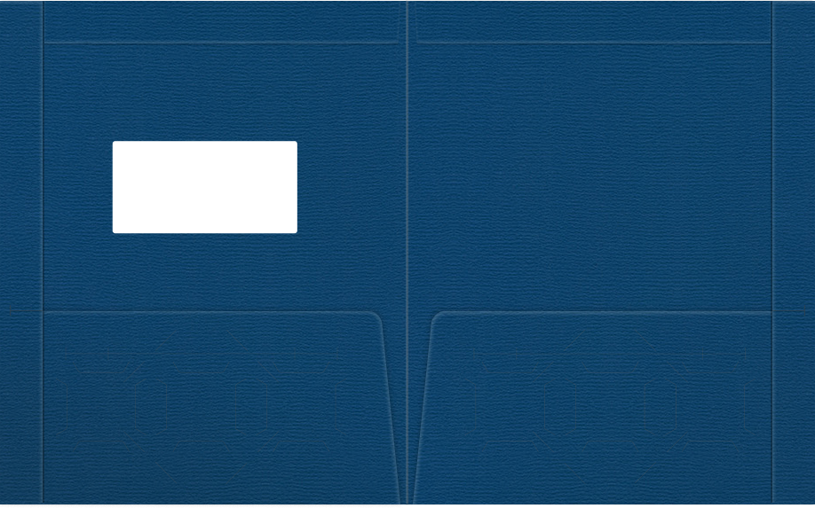 Royal Blue Felt 80lb 9 1/2 x 11 3/4 Two Pocket Folders with 4 1/2 Inch Pockets and 1 Inch Reinforced Top and Edges
