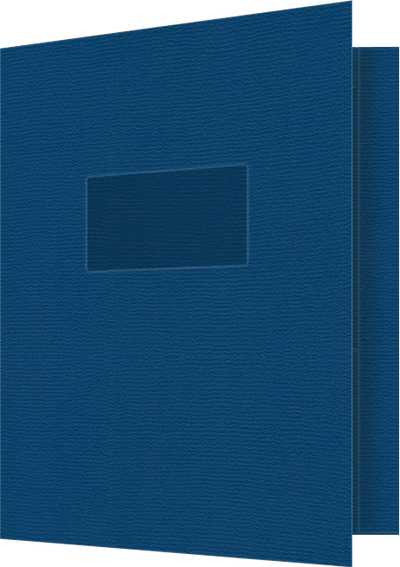 Royal Blue Felt 80lb 9 1/2 x 11 3/4 Two Pocket Folders with 4 1/2 Inch Pockets and 1 Inch Reinforced Top and Edges