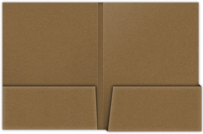 Brown Paper Bag Smooth 90lb 9 x 12 Two Pocket Folders with 4 1/4 Inch Deep Box Pockets and 1/4 Inch Expansion with Double Score Spine