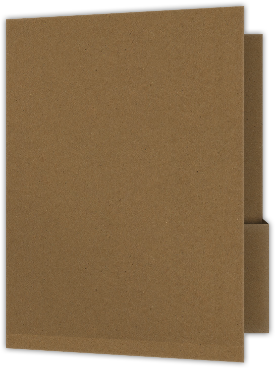 Brown Paper Bag Smooth 90lb 9 x 12 Two Pocket Folders with 4 1/4 Inch Deep Box Pockets and 1/4 Inch Expansion with Double Score Spine