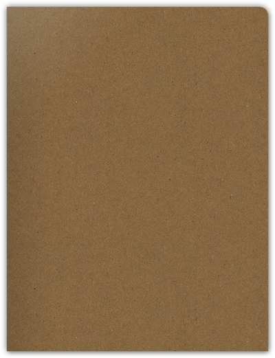 Brown Paper Bag Smooth 90lb 9 x 12 Two Pocket Round Corner Folders with 4 1/4 Inch Pocket