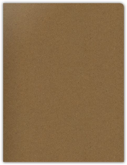 Brown Paper Bag Smooth 90lb 9 x 12 Two Pocket Round Corner Folders with 4 1/4 Inch Pocket