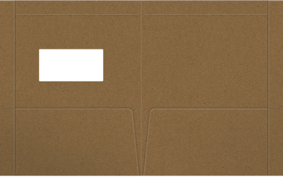 Brown Paper Bag Smooth 90lb 9 1/2 x 11 3/4 Two Pocket Folders with 4 1/2 Inch Pockets and 1 Inch Reinforced Top and Edges