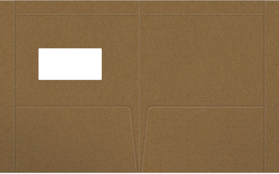 Brown Paper Bag Smooth 90lb 9 1/2 x 11 3/4 Two Pocket Folders with 4 1/2 Inch Pockets and 1 Inch Reinforced Top and Edges