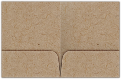 Desert Storm Smooth 80lb 9 x 12 Two Pocket Folders with 4 Inch Round Corner Pockets