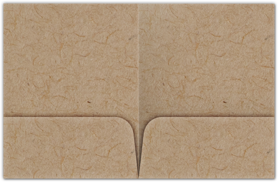 Desert Storm Smooth 80lb 9 x 12 Two Pocket Folders with 4 Inch Round Corner Pockets