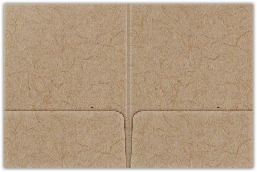 Desert Storm Smooth 80lb 9 x 12 Two Pocket Folders with 4 Inch Round Corner Pockets and 1/4 Inch Expansion with Double Score Spine