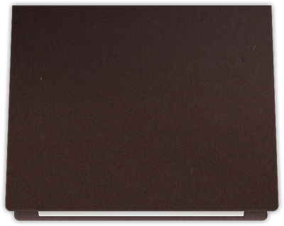 Hot Fudge Vellum 100lb 9 1/2 x 12 Landscape or Portrait Certificate Holders with Rounded Corner Slits