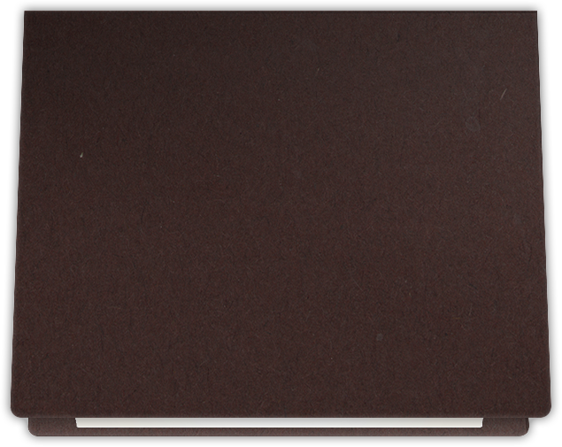 Hot Fudge Vellum 100lb 9 1/2 x 12 Landscape or Portrait Certificate Holders with Rounded Corner Slits