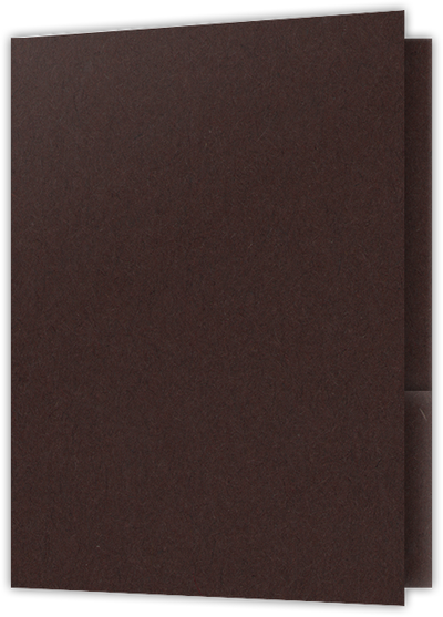Hot Fudge Vellum 100lb 9 x 12 Two Pocket Folders with 4 Inch Pockets