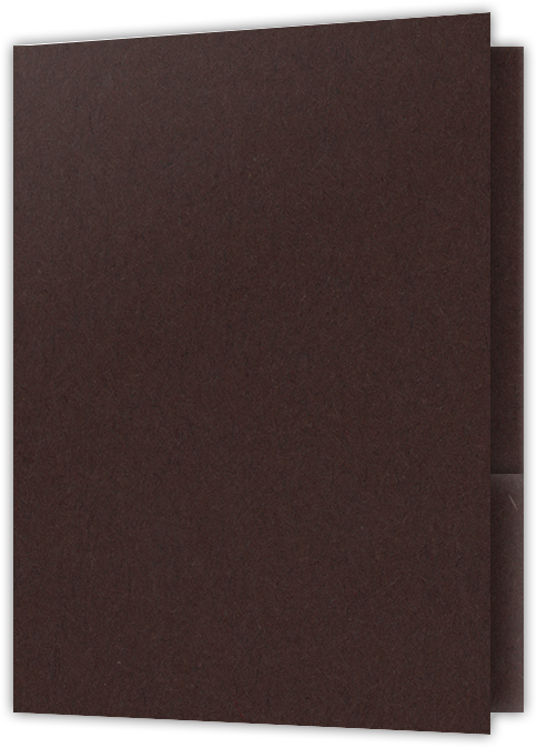 Hot Fudge Vellum 100lb 9 x 12 Two Pocket Folders with 4 Inch Pockets