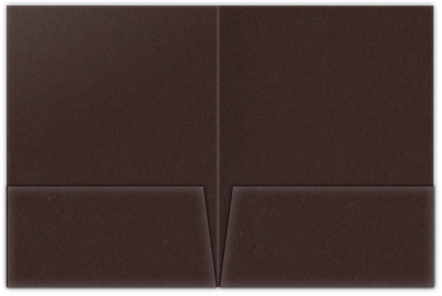 Hot Fudge Vellum 100lb 9 x 12 Two Pocket Folders with 4 Inch Pockets
