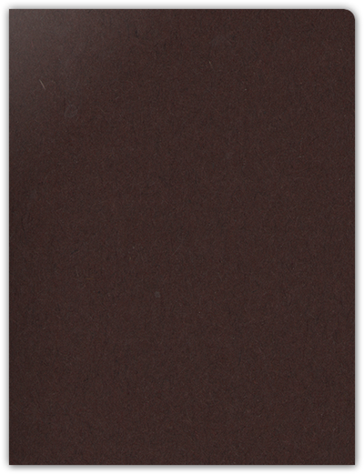Hot Fudge Vellum 100lb 9 x 12 Two Pocket Round Corner Folders with 4 1/4 Inch Pocket