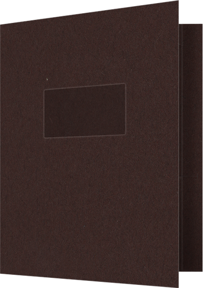 Hot Fudge Vellum 100lb 9 1/2 x 11 3/4 Two Pocket Folders with 4 1/2 Inch Pockets and 1 Inch Reinforced Top and Edges