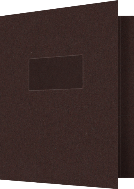 Hot Fudge Vellum 100lb 9 1/2 x 11 3/4 Two Pocket Folders with 4 1/2 Inch Pockets and 1 Inch Reinforced Top and Edges