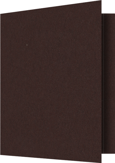 Hot Fudge Vellum 100lb 9 1/2 x 11 3/4 Two Pocket Folders with 4 1/2 Inch Pockets and 1 Inch Reinforced Top and Edges