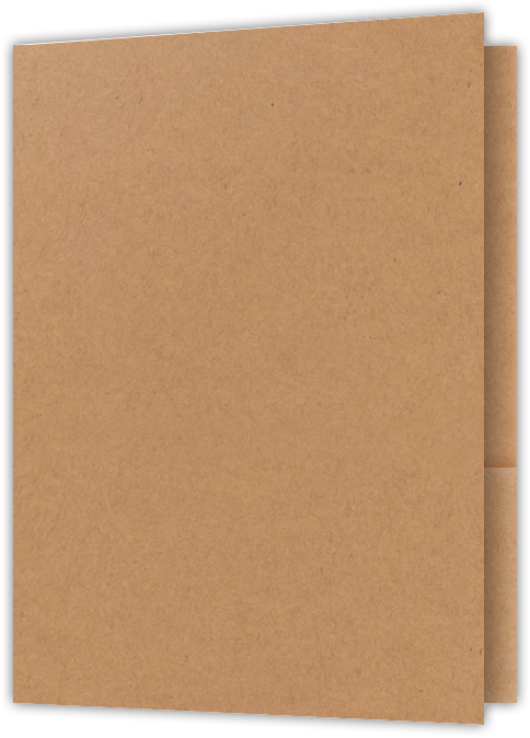 Jute Vellum 80lb 9 x 12 Two Pocket Folders with 4 Inch Pockets