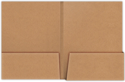 Jute Vellum 80lb 9 x 12 Two Pocket Folders with 4 1/4 Inch Deep Box Pockets and 1/4 Inch Expansion with Double Score Spine