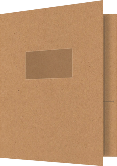 Jute Vellum 80lb 9 1/2 x 11 3/4 Two Pocket Folders with 4 1/2 Inch Pockets and 1 Inch Reinforced Top and Edges