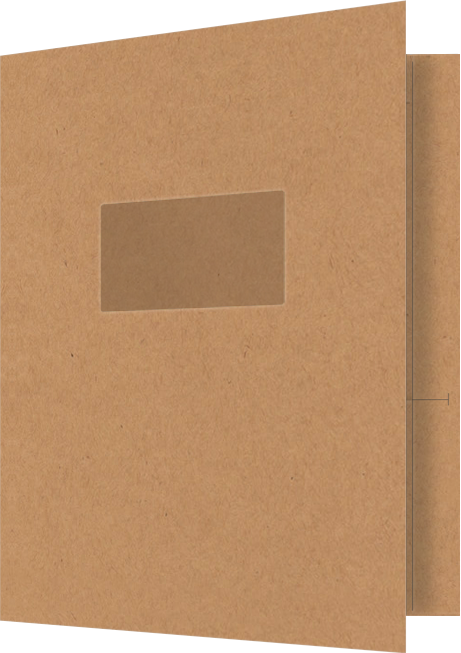 Jute Vellum 80lb 9 1/2 x 11 3/4 Two Pocket Folders with 4 1/2 Inch Pockets and 1 Inch Reinforced Top and Edges