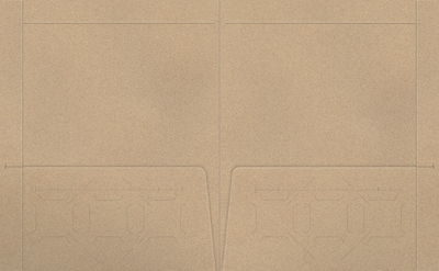 Sandstone Felt 80lb 9 1/2 x 11 3/4 Two Pocket Folders with 4 1/2 Inch Pockets and 1 Inch Reinforced Top and Edges
