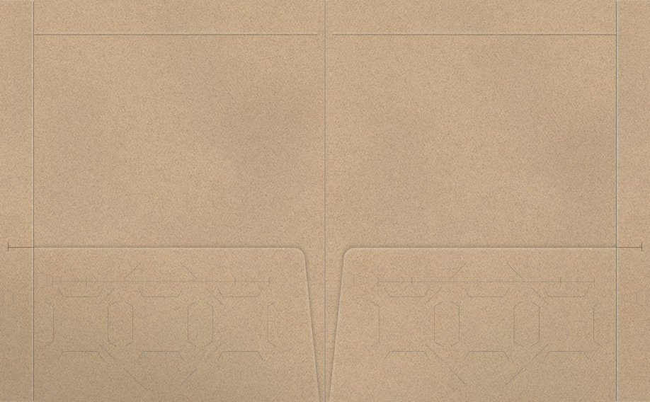 Sandstone Felt 80lb 9 1/2 x 11 3/4 Two Pocket Folders with 4 1/2 Inch Pockets and 1 Inch Reinforced Top and Edges