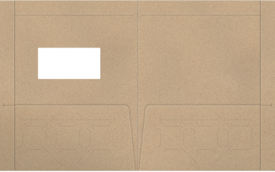 Sandstone Felt 80lb 9 1/2 x 11 3/4 Two Pocket Folders with 4 1/2 Inch Pockets and 1 Inch Reinforced Top and Edges