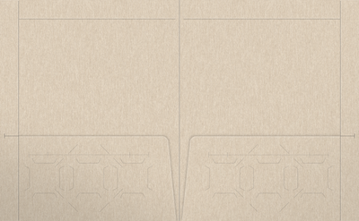 Sandstone Smooth 80lb 9 1/2 x 11 3/4 Two Pocket Folders with 4 1/2 Inch Pockets and 1 Inch Reinforced Top and Edges