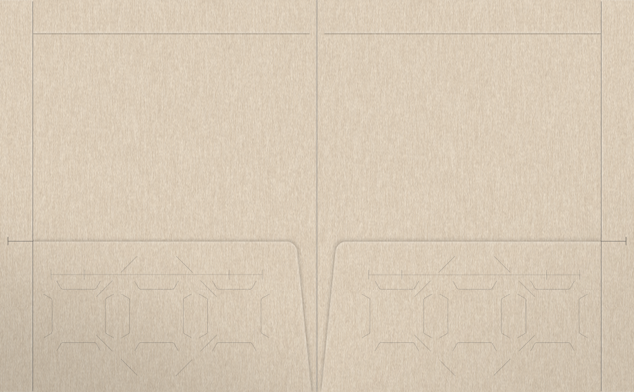 Sandstone Smooth 80lb 9 1/2 x 11 3/4 Two Pocket Folders with 4 1/2 Inch Pockets and 1 Inch Reinforced Top and Edges