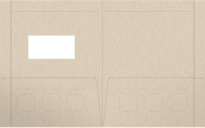 Sandstone Smooth 80lb 9 1/2 x 11 3/4 Two Pocket Folders with 4 1/2 Inch Pockets and 1 Inch Reinforced Top and Edges