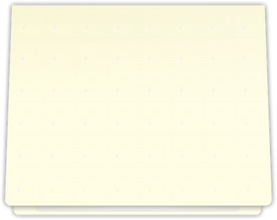 Vanilla Vellum 80lb 9 1/2 x 12 Landscape or Portrait Certificate Holders with Rounded Corner Slits