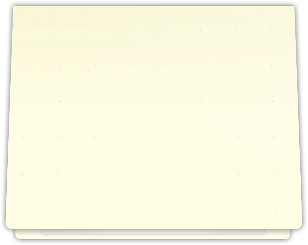 Vanilla Vellum 80lb 9 1/2 x 12 Landscape or Portrait Certificate Holders with Rounded Corner Slits