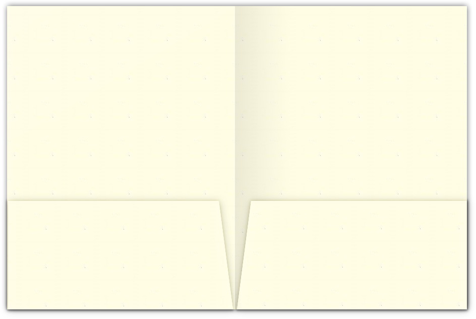 Vanilla Vellum 80lb 9 x 12 Two Pocket Folders with 4 Inch Pockets