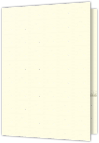 Vanilla Vellum 80lb 9 1/2 x 14 1/2 Two Pocket Legal Folders with 4 1/2 Inch Pockets