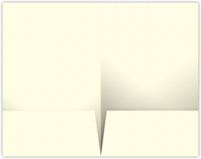 Vanilla Vellum 80lb 9 1/2 x 14 1/2 Two Pocket Legal Folders with 4 1/2 Inch Pockets