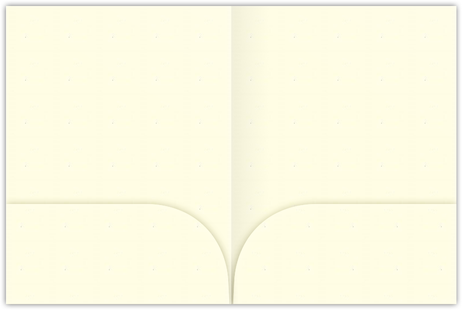 Vanilla Vellum 80lb 9 x 12 Two Pocket Folders with 4 Inch Curved Pockets